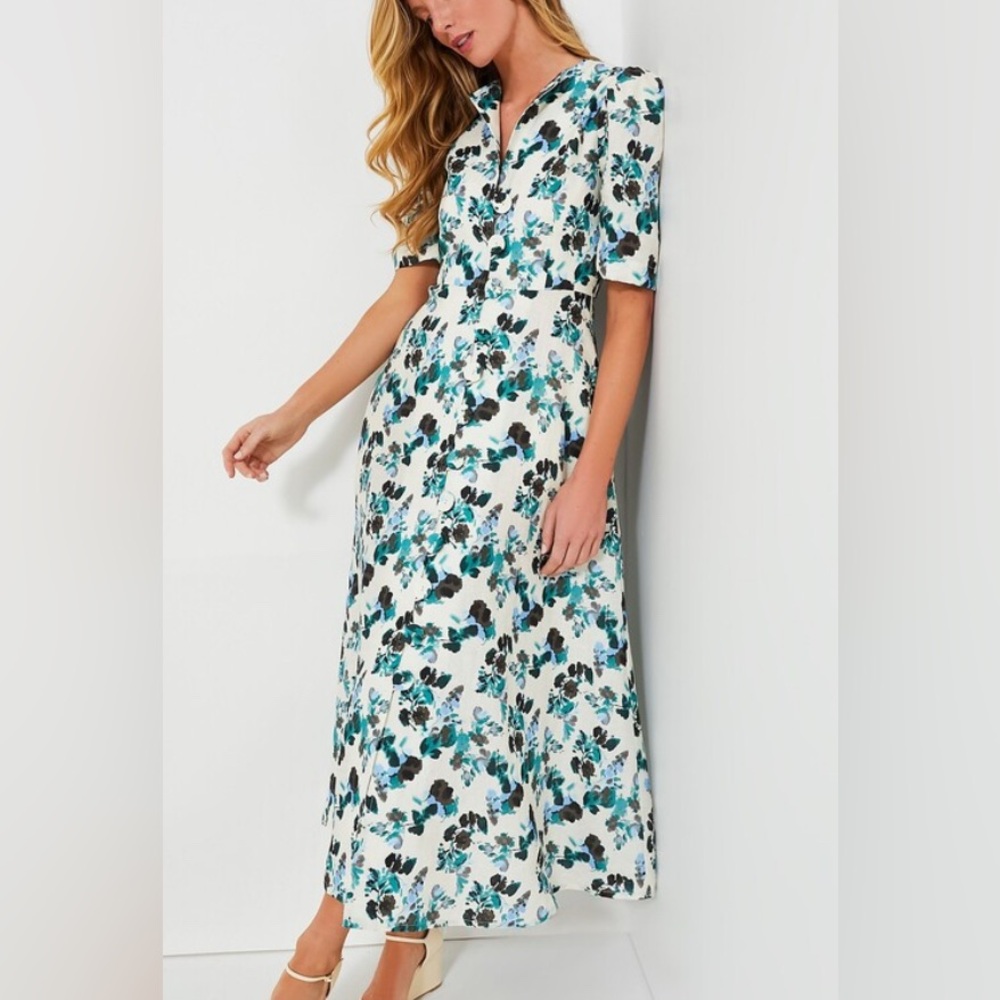 Tuckernuck Budding Bluebell Hadley Maxi Dress- Large